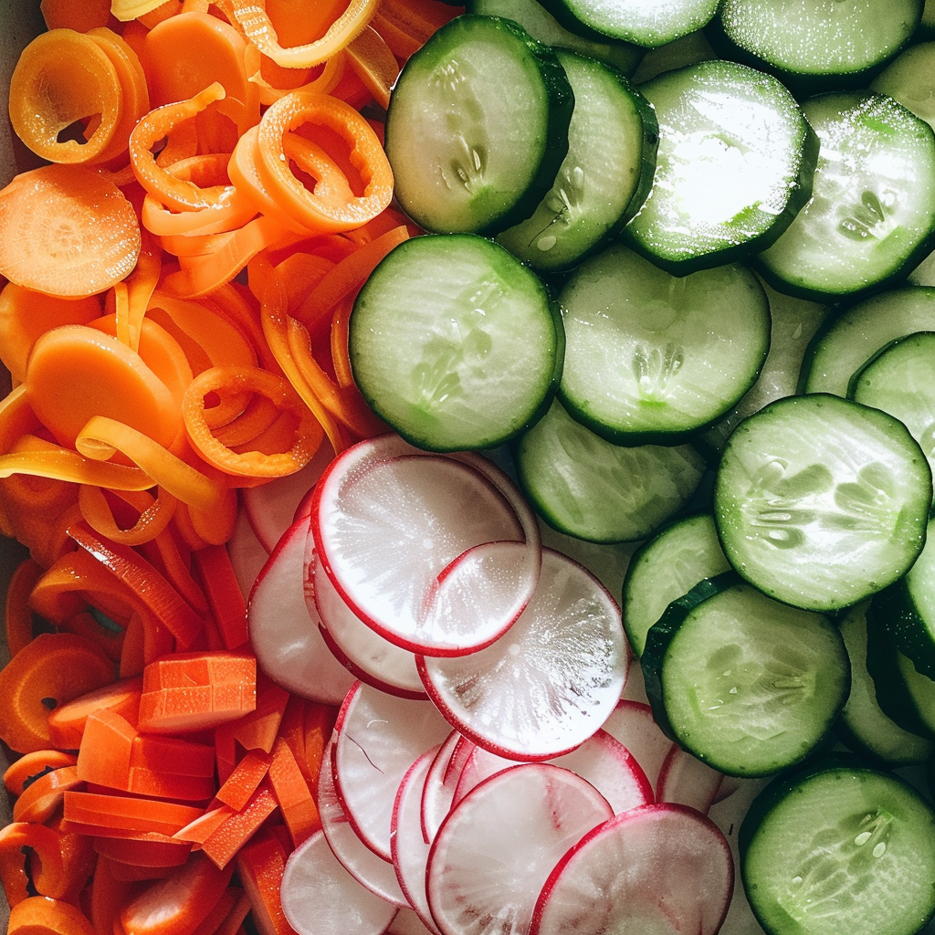 Légumes en rondelle