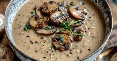 Veloute de châtaignes et champignons