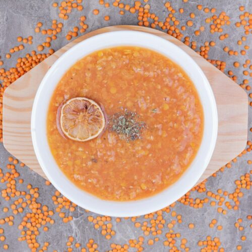 Un dahl de lentilles corail